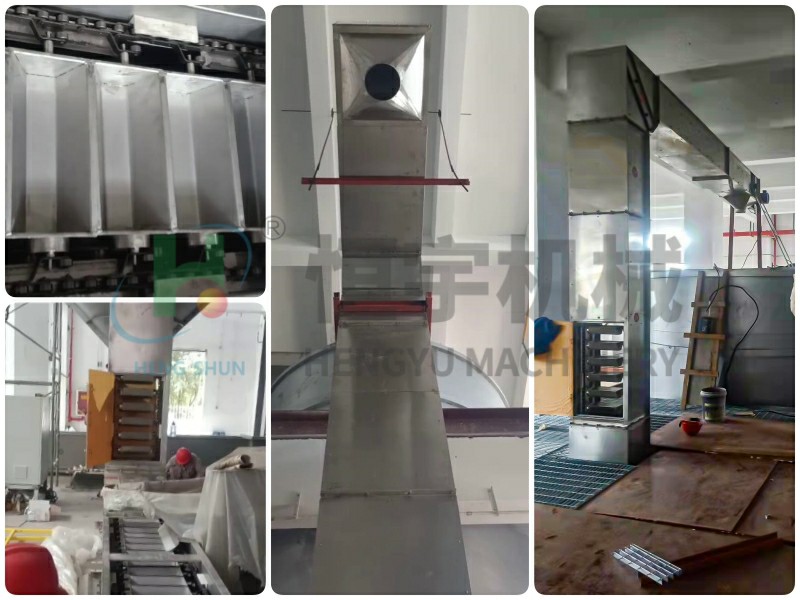 z型提升機(jī)的特點(diǎn)主要集中在，提升物料破碎率低，機(jī)身封閉環(huán)保，產(chǎn)量大，組合形式靈活，一排多點(diǎn)卸料等。該設(shè)備目前已在各行業(yè)得到應(yīng)用，耐火材料、醫(yī)藥化工、環(huán)保市政工程、食品五金等。~1